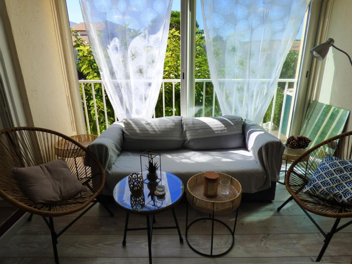 Charmant T2, Cabine, Parking, Les Balcons De La Mediterranee, Narbonne Plage Extérieur photo